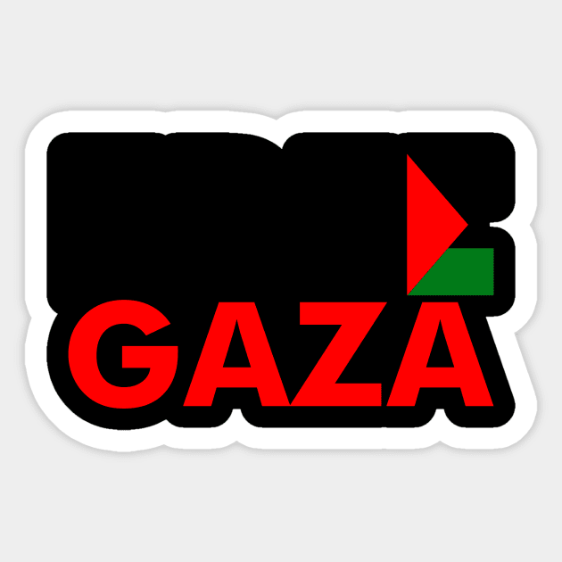 Free Gaza Free Palestine - The Palestinian Flag Sticker by mangobanana